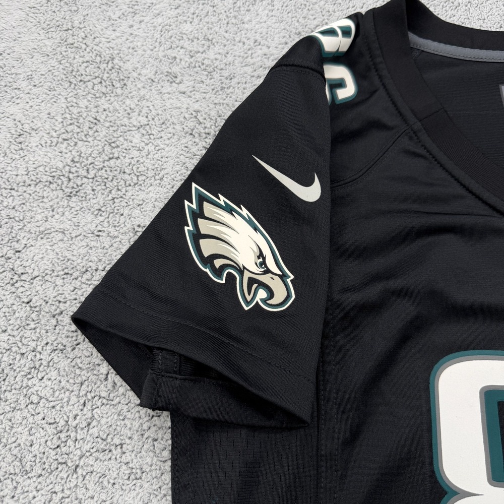 Philadelphia Eagles Superbowl Jersey Womens Medium Black Football Zach Ertz Nike - Picture 4 of 13